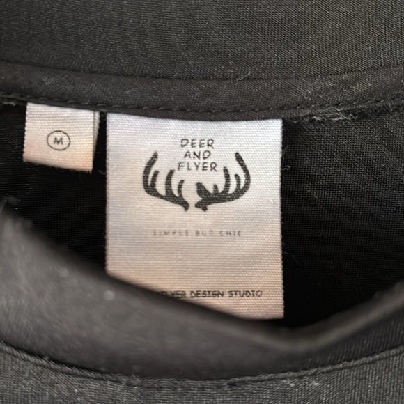 ♥️… Deer & Flyer Black Sweater - Picture 3 of 3